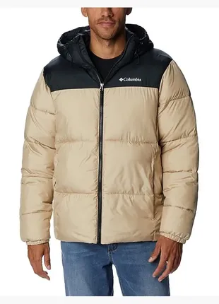 Зимова куртка пуховик columbia puffect hooded jacket beige 2008413271