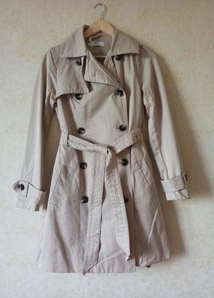 Базовый тренч, бежевый плащ h&m