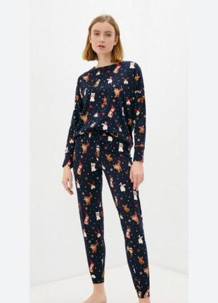 Пижама с штанами котон s