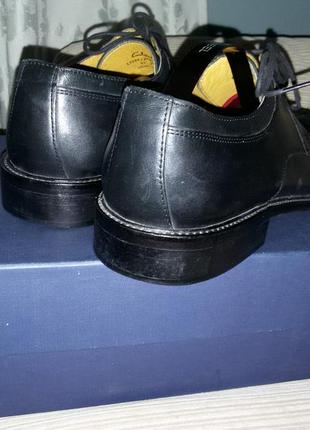 Черные кожаные туфли clarks,размер 45 (29, 2 см)6 фото