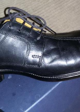 Черные кожаные туфли clarks,размер 45 (29, 2 см)7 фото