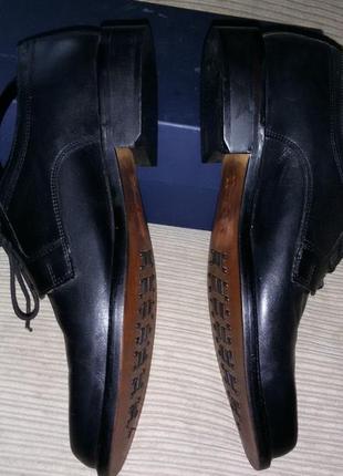 Черные кожаные туфли clarks,размер 45 (29, 2 см)8 фото