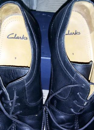 Черные кожаные туфли clarks,размер 45 (29, 2 см)9 фото