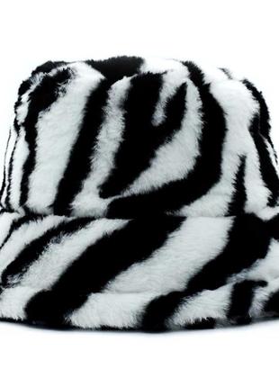 Женская шапка-панама зебра (zebra) 2, wuke one size