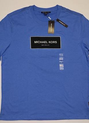 Футболка michael kors flagship oversized-fit logo graphic t-shirt2 фото