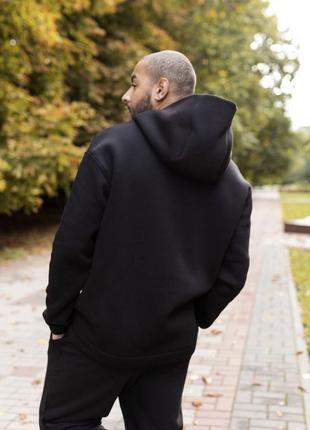 Утепленное худи, байка, оверсайз, тёплое худи свободного кроя