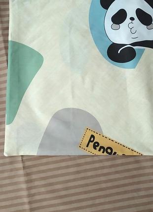 Яркая наволочка " панда", из плотной бязи. все размеры 50*70,40*60,60*602 фото
