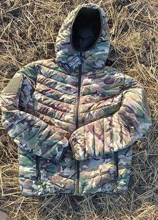 Куртка тактическая военная двусторонняя деми сезонная multicam/olive реверс kombat uk