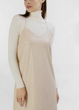 Сарафан кожаный