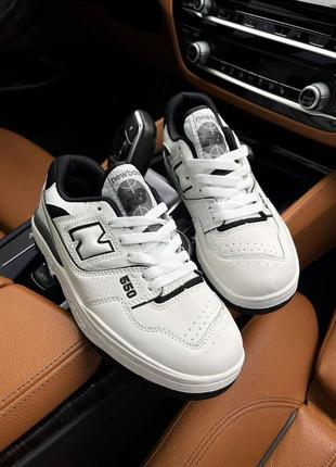 Кроссовки new balance 550 white black2 фото