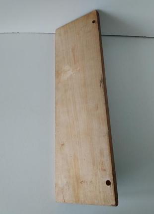 Настінна дерев'яна вішалка ключниця гачки для одягу з розписом ссер4 фото
