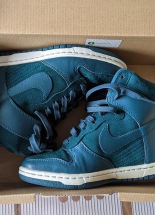 Nike dunk sky hi blue6 фото