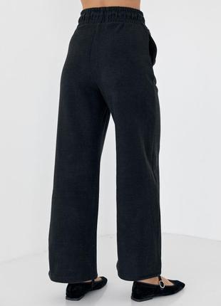 Женские брюки-кюлоты с высокой талией6 фото
