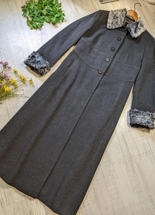 Пальто laura ashley макси длинной кашемир шерсть