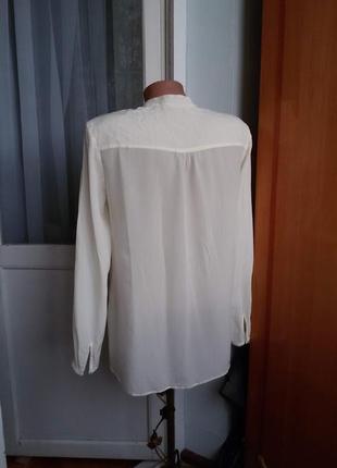 Элегантная шелковая рубашка блуза luisa cerano 100% шелк3 фото