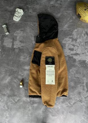 Куртка мужская stone island коричневая турция / курточка чоловіча стон исланд коричнева6 фото
