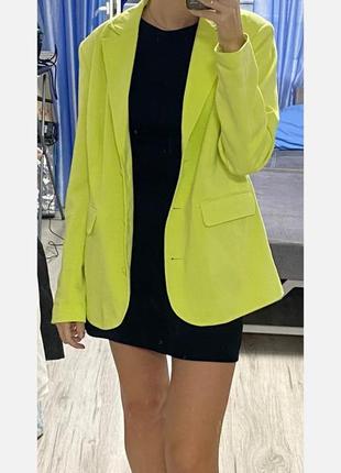Кислотный яскравий блейзер піджак жакет