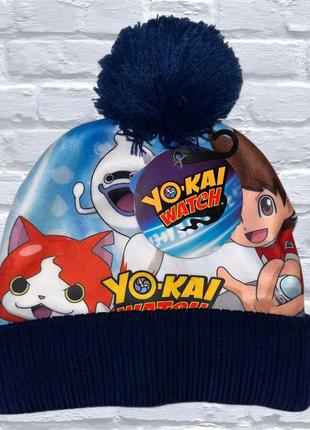 Шапка для хлопчика з бубоном yo-kai watch