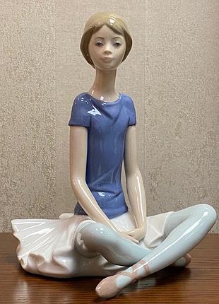 Порцелянова статуетка lladro «балерина в темно-синьому — 3».