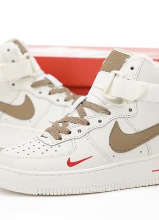 Женские кроссовки с мехом nike air force 1 mid winter#найк3 фото