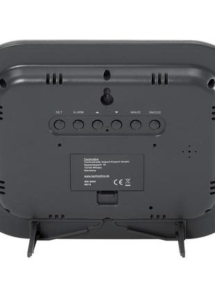 Годинник настінний technoline ws8005 silver/black (ws8005)2 фото