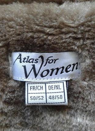 Демисезонная куртка дубленка из эко-замши еврозима батал atlas for women франция8 фото