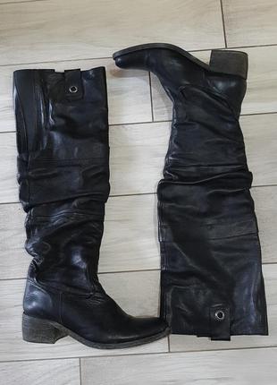 Весенние кожаные сапоги 39,5- 40 размер, германия2 фото