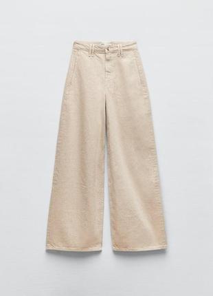 Zara baggy джинсы широкая штанина в наличии3 фото