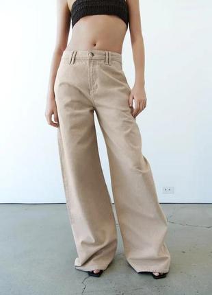 Zara baggy джинсы широкая штанина в наличии2 фото