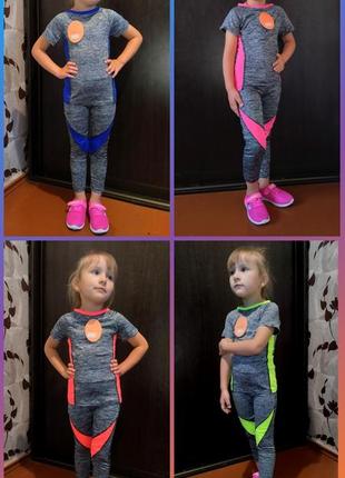 Детские фитнес костюмы от 4 до 8роков2 фото