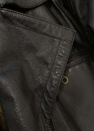 Вінтажна шкіряна куртка6 фото