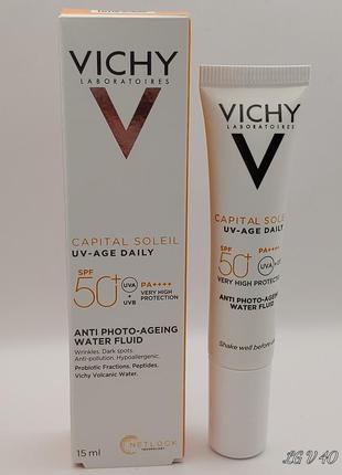 Vichy capital soleil uv-age daily солнцезащитный невесомый флюид против признаков фотостарения кожи