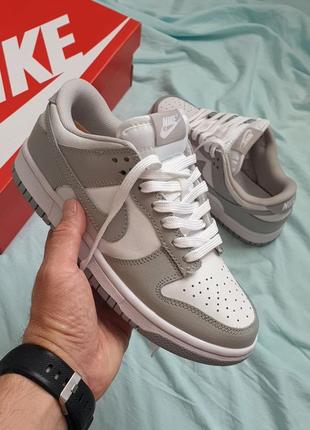 Кроссовки nike sb dunk low •grey white•