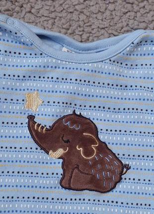 Детская кофта, кофточка свитер со слоником для малыша мальчика девочки3 фото