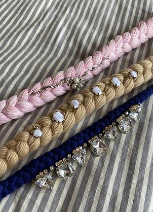 Трендовые колье - чокеры в наличии из нитей