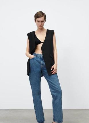 Z1975 mid rise straight jeans джинсы2 фото