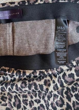 Юбка карандаш m&s в леопардовый принт.3 фото