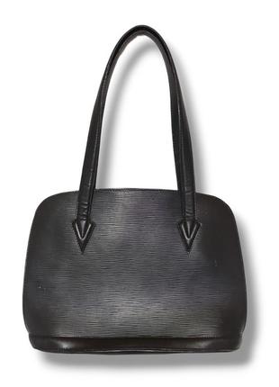 Сумка в стиле louis vuitton lussac in black epi leather6 фото