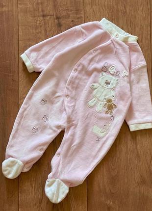 Теплый человечек на девочку на 3-6 месяцев