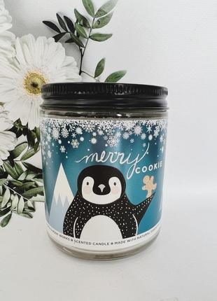 Свічка merry cookie від bath and body works