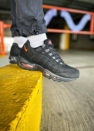 Nike air max 95 "black/orange"🔔2 фото