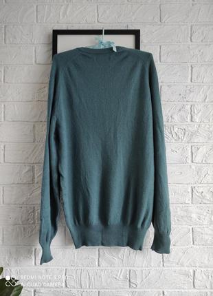 Свитер кардиган лонгслив пуловер lyle and scott лайл скотт 🐑 🔥 кашемир 💯 голубый бирюз...