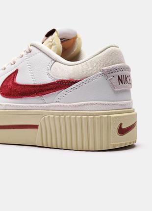 Женские кроссовки nike wmns court legacy lift 'sail dark beetro#найк7 фото