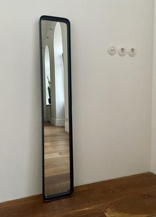 Настінне чорне дзеркало dutchbone 120х20