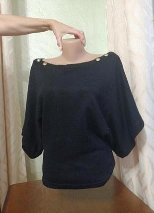 Вязаный свитер/жилетка. шерстяная шерстяная качественная вязаная накидка пончо 50% шерсть