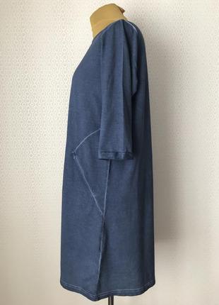 Комфортное трикотажное платье спорт кежьюал от janet & joyce, размер 44, укр 52-54-564 фото