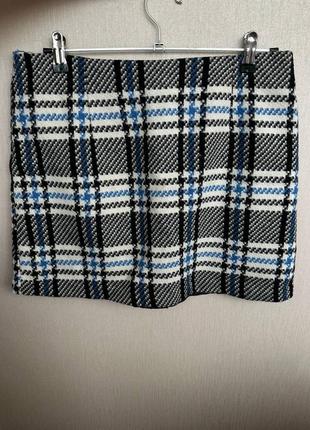 Теплая шерстяная юбка бренда new look,