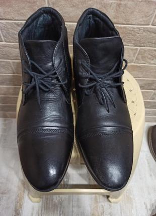 Фірмові шкіряні черевики zanon&amp;zago2 фото