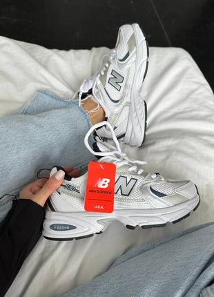 Кроссовки new balance 530 « silver / navy blue»