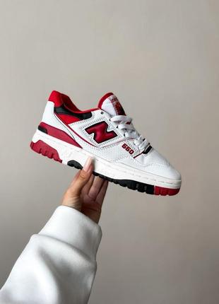 Кроссовки new balance 550 aime leon dore white navy red1 фото